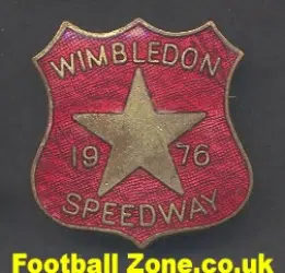 Wimbledon Speedway Badge 1976