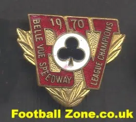 Belle Vue Aces Speedway Badge 1970  League Champions