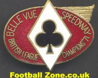 Belle Vue Aces Speedway Badge 1971 League Champions