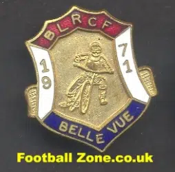 Belle Vue Aces Speedway Badge 1971