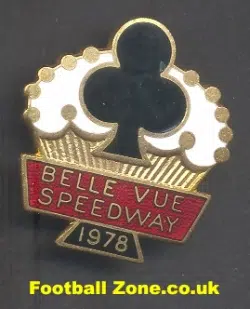 Belle Vue Aces Speedway Badge 1978