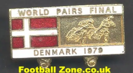 World Pairs Speedway Final 1979 Speedway Badge Denmark