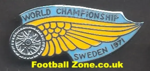 World Championship 1971 Speedway Badge Sweden