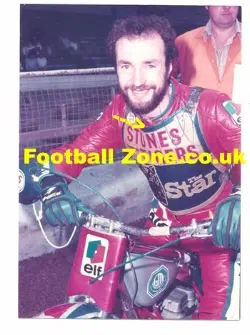 Speedway Photograph Les Collins Signed