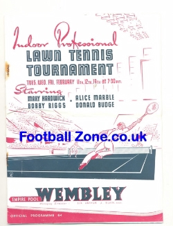 British Indoor Lawn Tennis Tournament  Wembley 1947