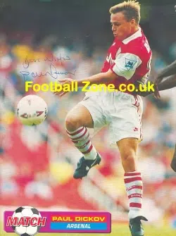 Arsenal Paul Dickov Signed Football Magazine Picture