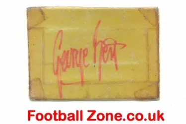 Manchester United George Best Autograph Signed Card - Genuine
