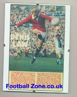 Manchester United Denis Law – Signed Framed Picture