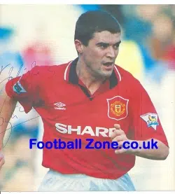 Manchester United Roy Keane Autograph Magazine Poster