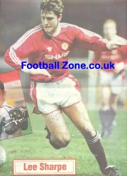 Manchester United Lee Sharpe Autographed Picture