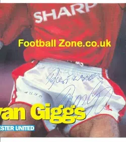 Manchester United Ryan Giggs Signed Poster Picture