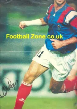 Manchester United Eric Cantona Autographed Picture Poster