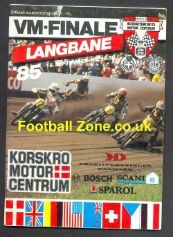 Germany Speedway Programme 1985 - Langbane Finale
