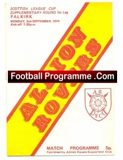 Albion Rovers v Falkirk 1974