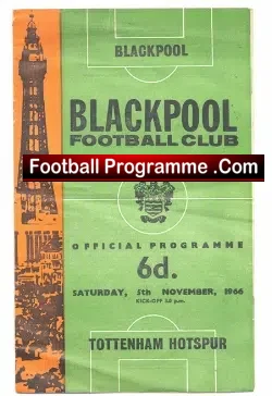 Blackpool v Tottenham 1966