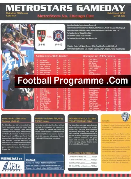 Columbia v England 2005 – in America USA + Extras
