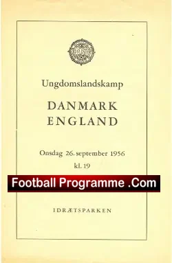 Denmark v England 1956