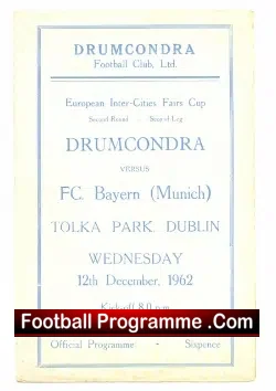 Drumcondra v Bayern Munich 1962 – Dublin