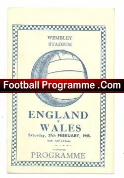 England v Wales 1943 – Victor Pirate