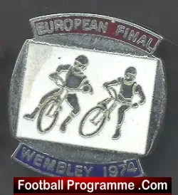 European Final Speedway Badge 1974 - sports memorabilia