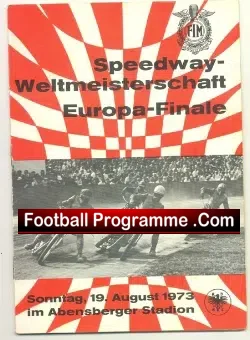 Germany Speedway Programme 1973 – Europa Finals