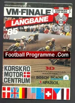 Germany Speedway Programme 1985 – Langbane Finale