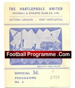Hartlepool United v Crewe Alexandra 1961