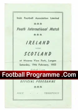 Ireland v Scotland 1955 – Youth Match in Lurgan