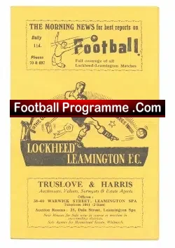 Lockheed Leamington v Bromsgrove Rovers 1960