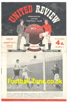 Manchester United v Aston Villa 1953