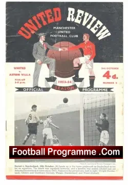 Manchester United v Aston Villa 1953