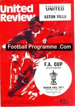 Manchester United v Aston Villa 1977 – FA Cup