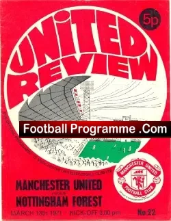 Manchester United v Nottingham Forest 1971