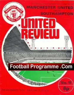 Manchester United v Southampton 1973