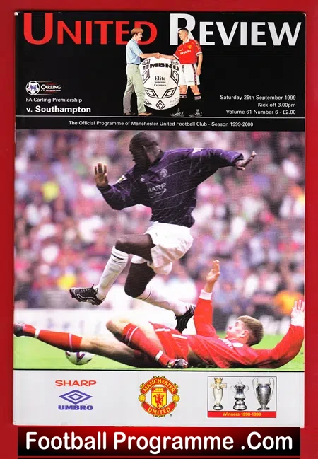 Manchester United v Southampton 1999