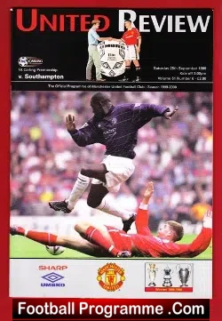Manchester United v Southampton 1999