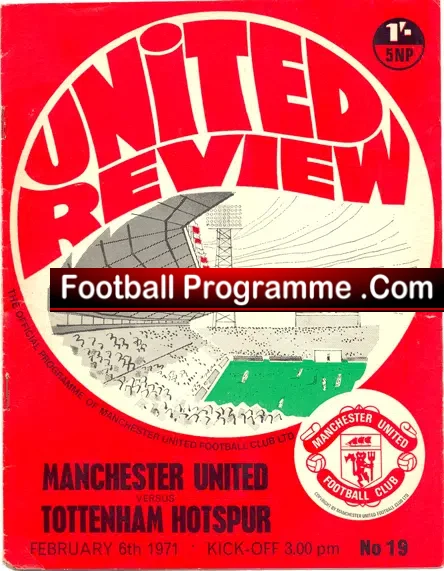 Manchester United v Tottenham 1971