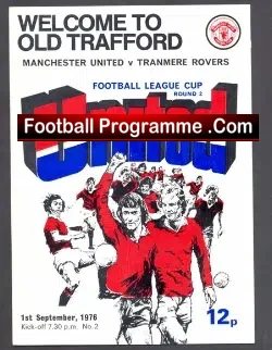 Manchester United v Tranmere Rovers 1976 – League Cup Game