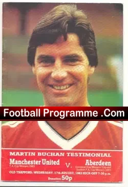 Martin Buchan Testimonial Benefit Match Manchester United 1978