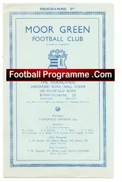Moor Green v Bromsgrove Rovers 1959