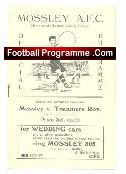 Mossley v Tranmere Rovers 1957