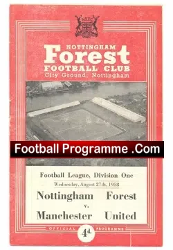Nottingham Forest v Manchester United 1958