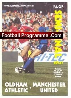 Oldham Athletic v Manchester United 1990 – FAC Semi Final Replay
