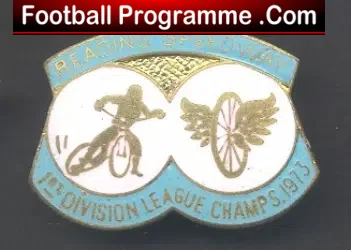 Reading Speedway Badge 1973 - sports memorabilia