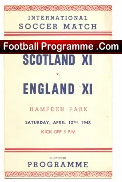 Scotland v England 1948 – Hampden Park – Glasgow