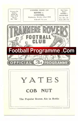 Tranmere Rovers v Liverpool 1958 – Senior Cup