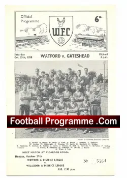 Watford v Gateshead 1958