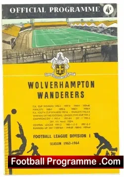 Wolves Wolverhampton v Tottenham 1963