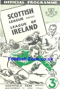 Scotland League v Ireland League 1954 - Shawfield Park