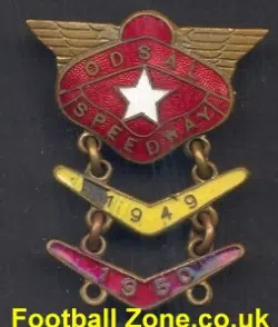 Odsal Speedway Badge 1949 - 50 + Year Bars
